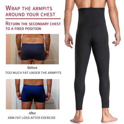 Mens Body Shaper Abdomen Reducer Thermo Sauna Sweat Pants