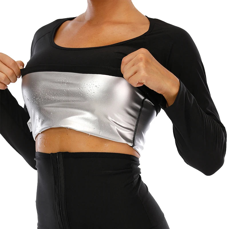 Body Shaper Long Sleeve TOP Sauna Shapers Hot Sweat Sauna Effect
