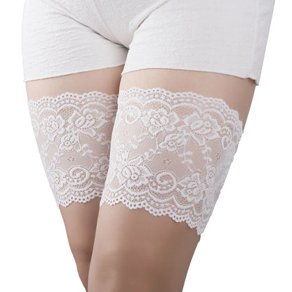 Anti chafing thigh bands Sexy Lace two anti-slip silicone strips
