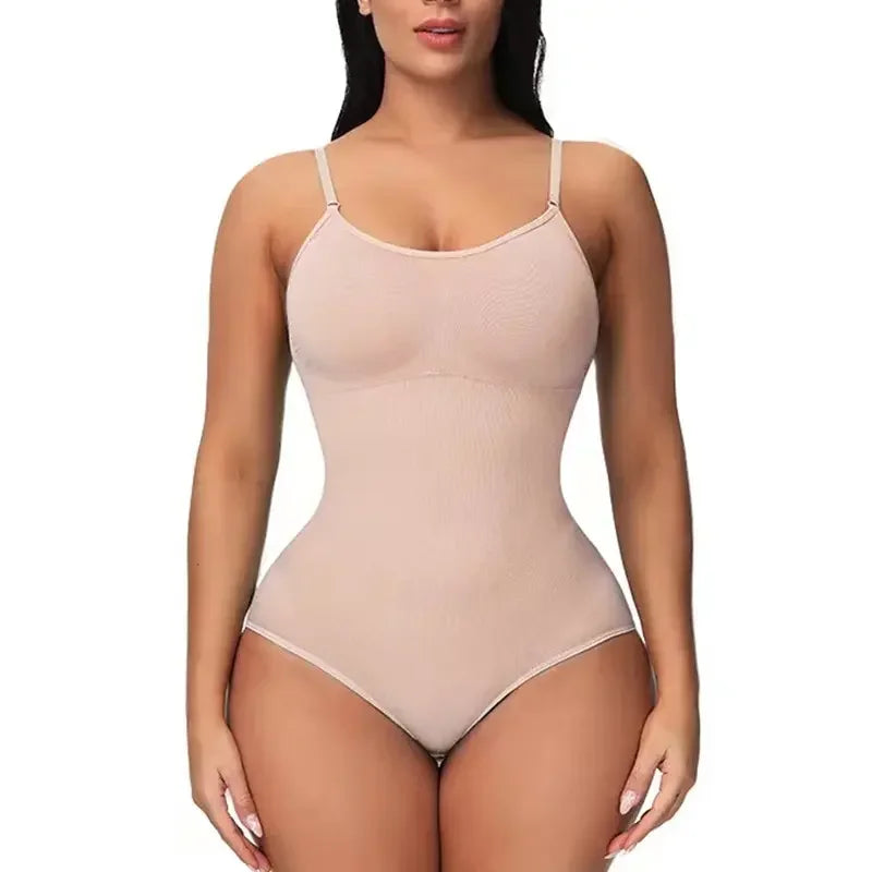 1 Piece Solid Seamless Brief Shaping Shapewear Bodysuit
