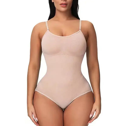 1 Piece Solid Seamless Brief Shaping Shapewear Bodysuit