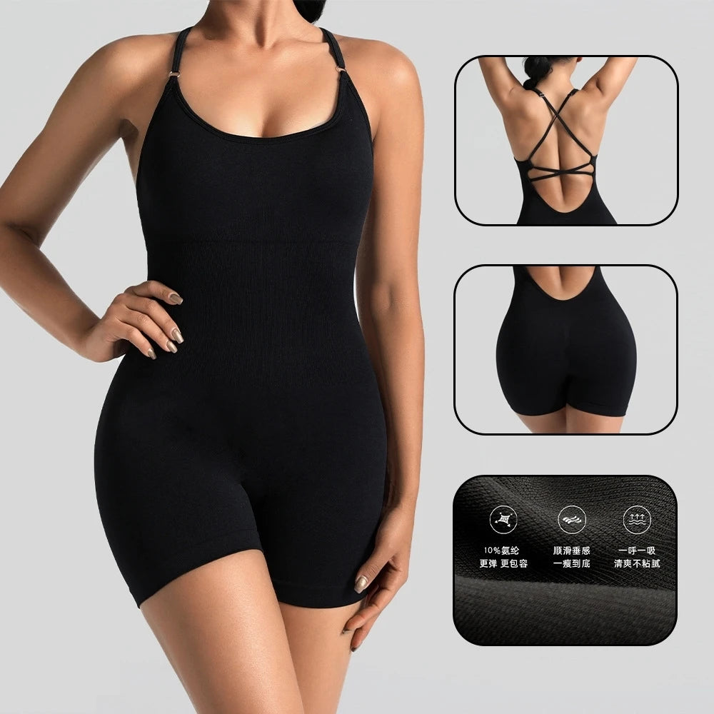Yoga Sets Gym Jumpsuits Women Sports Overalls Active Wear