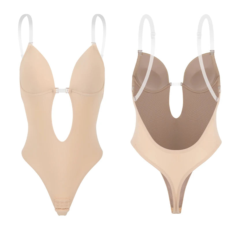 Backless Bodysuit Shapewear for Women Built