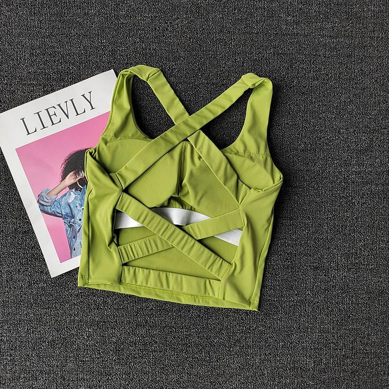 Women Sports Bra Top Push Up Fitness Yoga Bra Underwear Sport