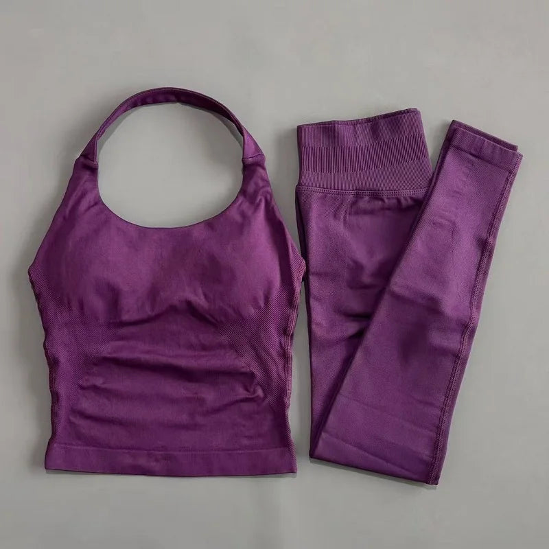 2 Pieces Sportswear Women Yoga Set Gym Clothes Sportswear