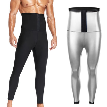 Mens Body Shaper Abdomen Reducer Thermo Sauna Sweat Pants