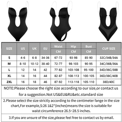 Backless Bodysuit Shapewear for Women Built
