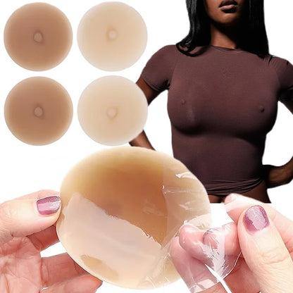 Realistic Nipple Covers Women Silicone 3D Reusable Breast Pad