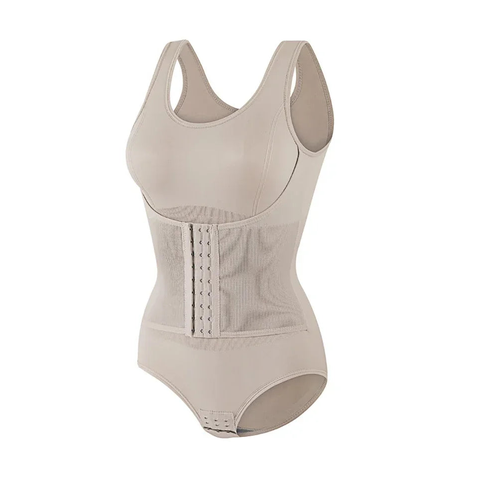 New Bodysuit Shapewear with Zipper Belt Women