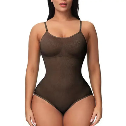 1 Piece Solid Seamless Brief Shaping Shapewear Bodysuit