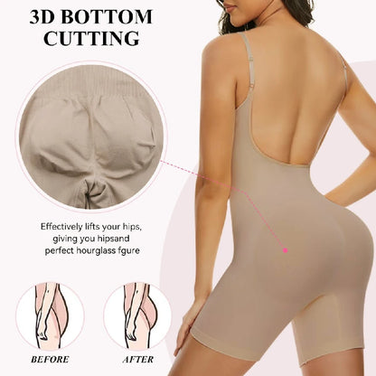 Invisible Seamless Bodysuit Shapewear Women Backless Design