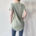 Sportswear Woman Gym 2025 Yoga Clothes Women Butt Cover Short Sleeve T-Shirt
