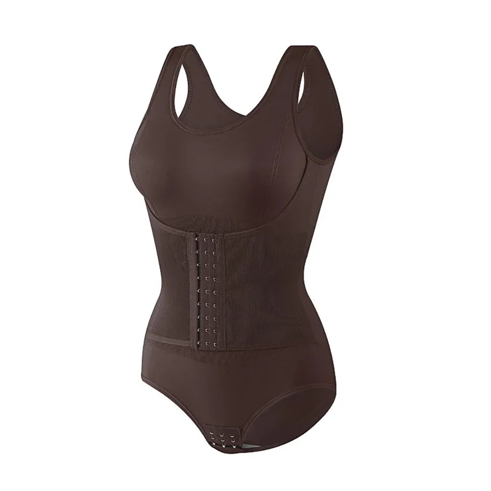 New Bodysuit Shapewear with Zipper Belt Women