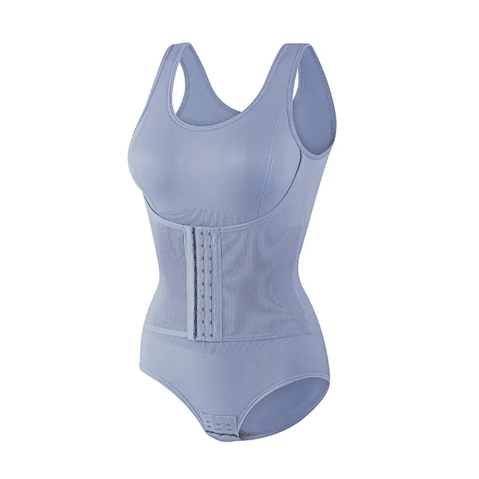 New Bodysuit Shapewear with Zipper Belt Women