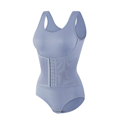 New Bodysuit Shapewear with Zipper Belt Women