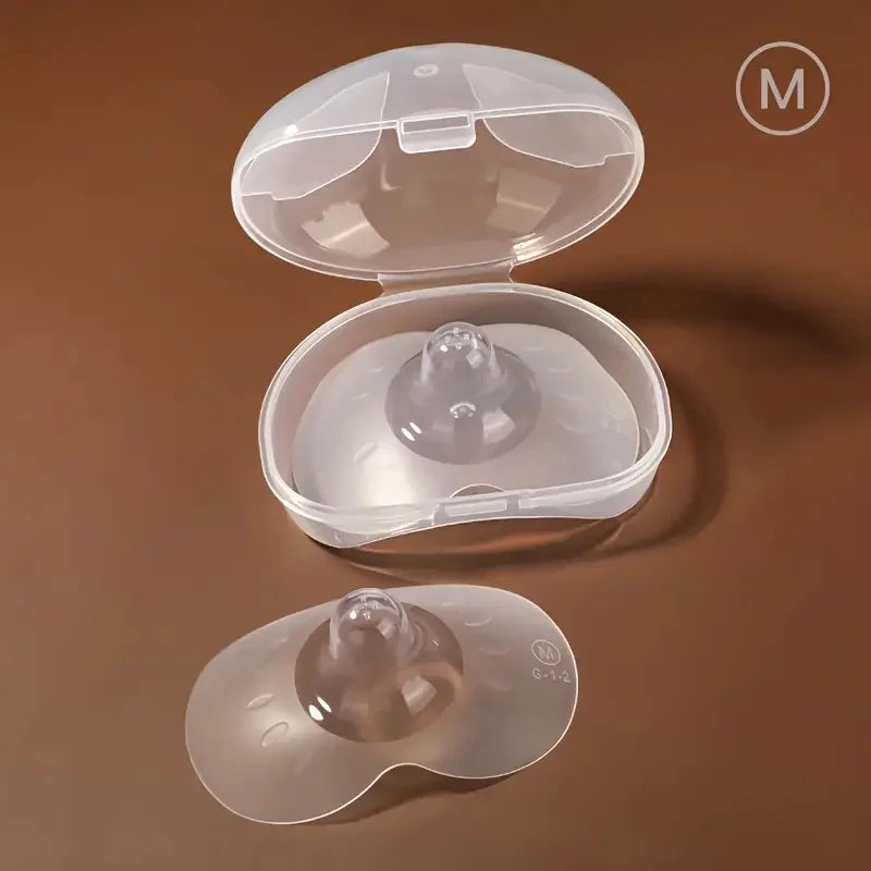 2pcs Silicone Nipple Protector With Storage Box