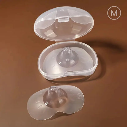 2pcs Silicone Nipple Protector With Storage Box