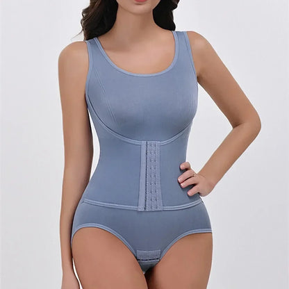 New Bodysuit Shapewear with Zipper Belt Women