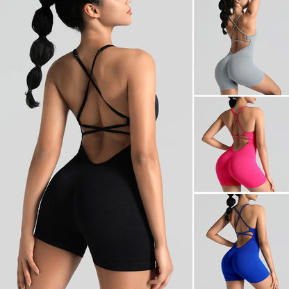Yoga Sets Gym Jumpsuits Women Sports Overalls Active Wear