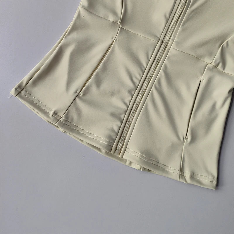 Women Sports Jacket Zip Fitness Yoga Shirt Workout Running Coats