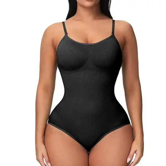 1 Piece Solid Seamless Brief Shaping Shapewear Bodysuit