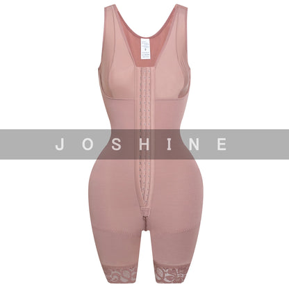 Full Body Shaper High Compression Shapewear Girdle With Brooches