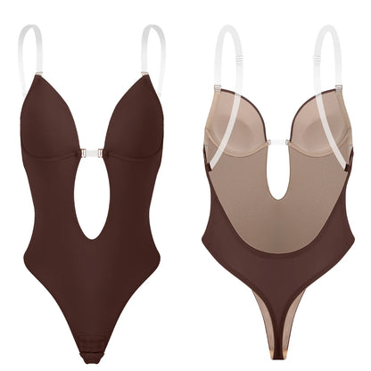 Backless Bodysuit Shapewear for Women Built