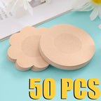 50Pcs Cloth Nipple Cover Teat Hide Women Nipple Pasties Piece Breast Petals I