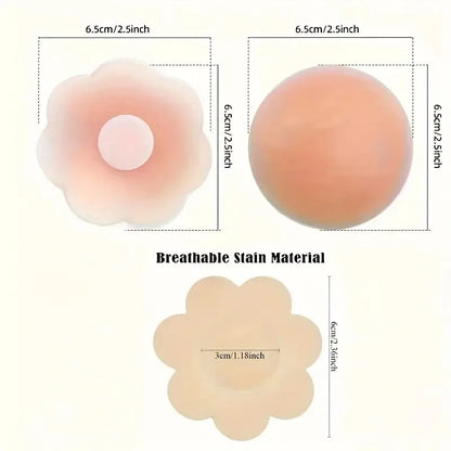 11 Pairs/22 Pieces of Reusable Silicone Nipple Covers