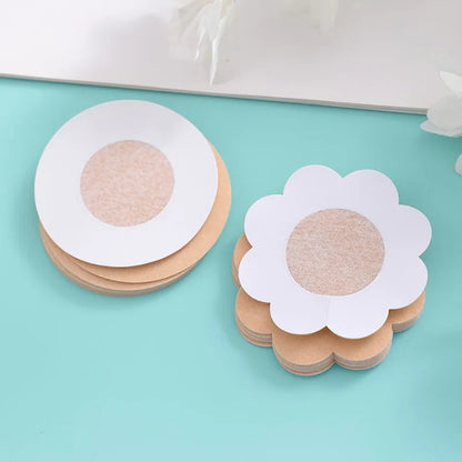 50Pcs Cloth Nipple Cover Teat Hide Women Nipple Pasties Piece Breast Petals I