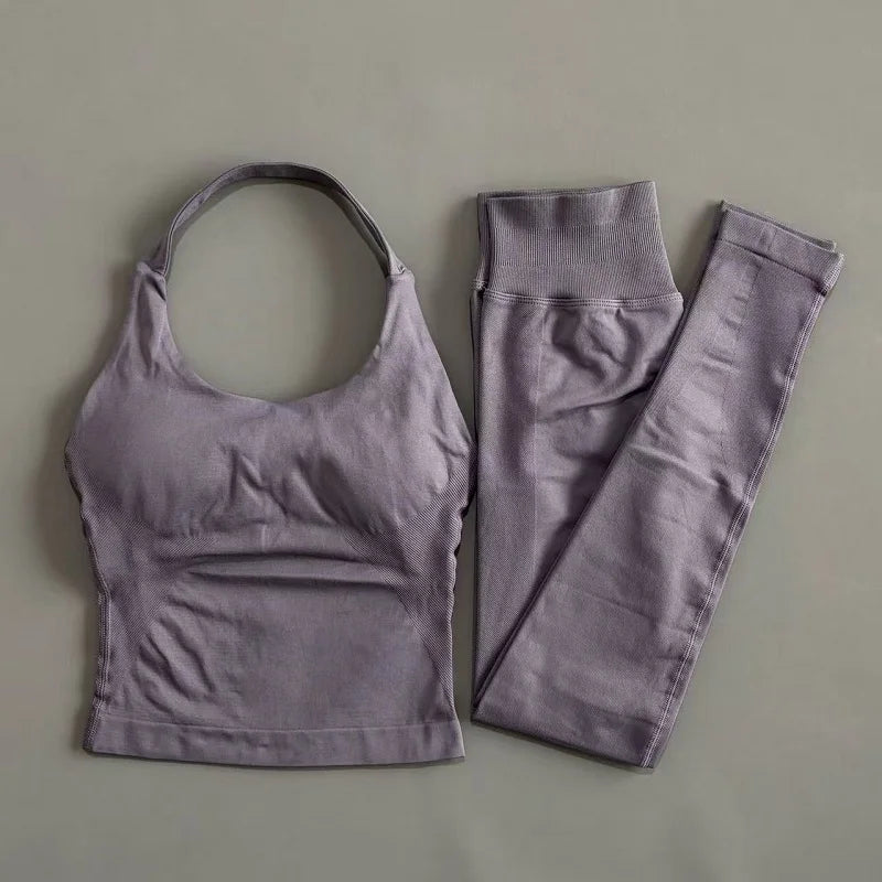 2 Pieces Sportswear Women Yoga Set Gym Clothes Sportswear
