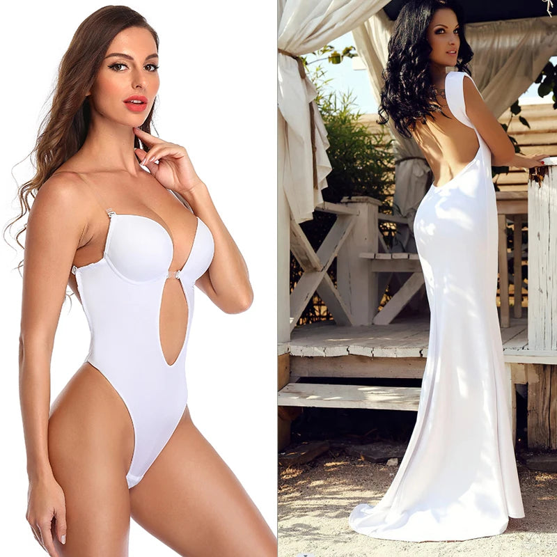 Backless Bodysuit Shapewear for Women Built