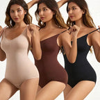 1 Piece Solid Seamless Brief Shaping Shapewear Bodysuit