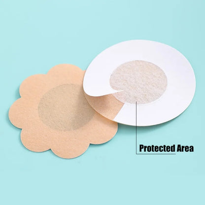 50Pcs Cloth Nipple Cover Teat Hide Women Nipple Pasties Piece Breast Petals I