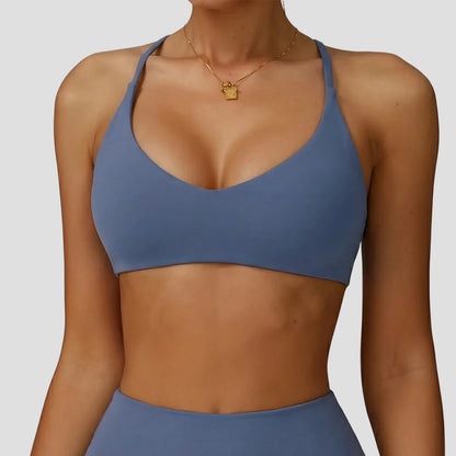 Sports Bra High  Support Women Gym Underwear Push-up Back