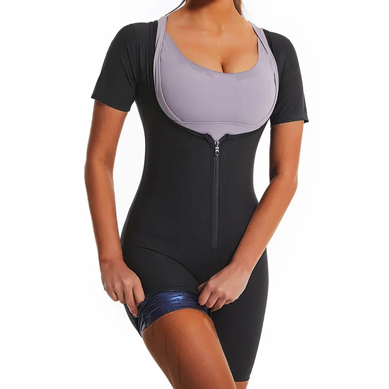 Women Sauna Suit Sweat Shirts Slimming Hot Thermal Fat Burning Shaper