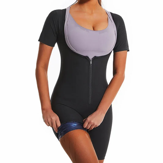 Women Sauna Suit Sweat Shirts Slimming Hot Thermal Fat Burning Shaper