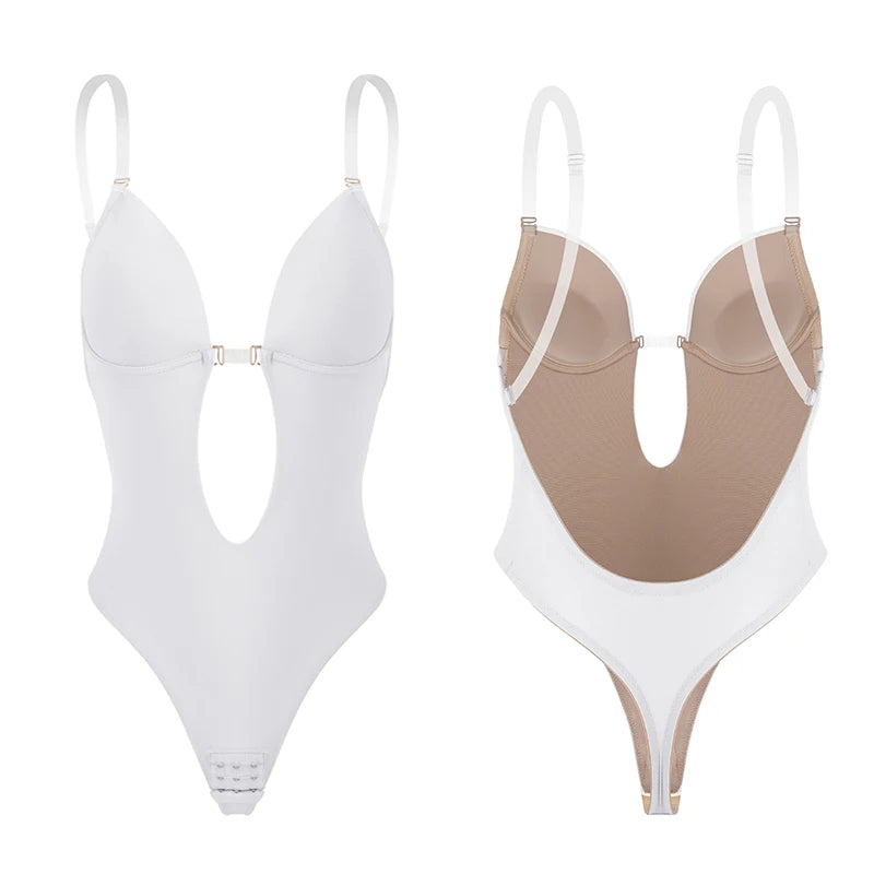Backless Bodysuit Shapewear for Women Built
