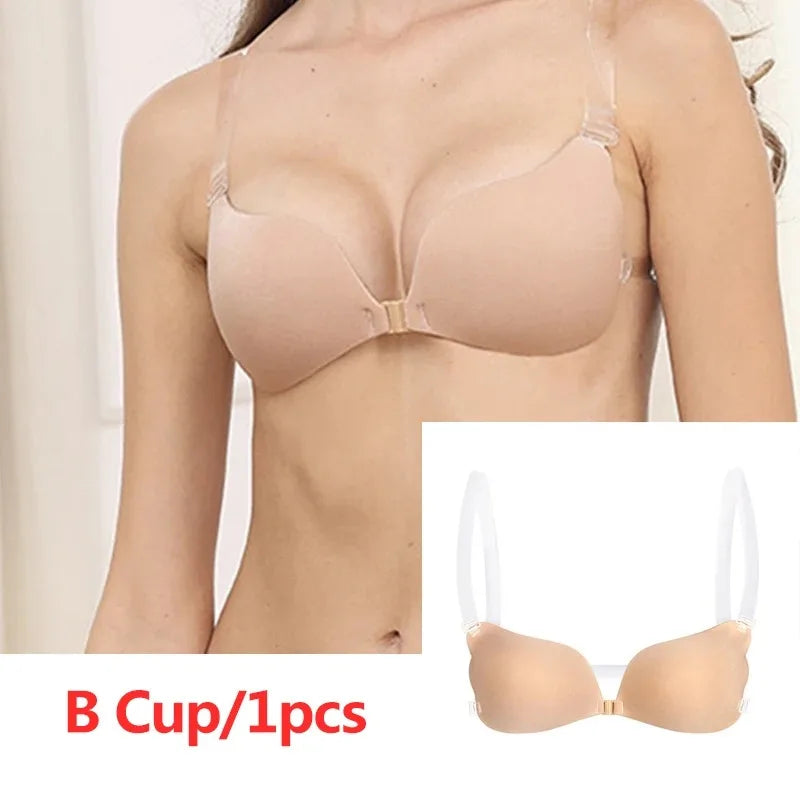 Nipple Cover Invisible Bra Lingerie Women Push Up Silicone Wedding Sticky Reusable