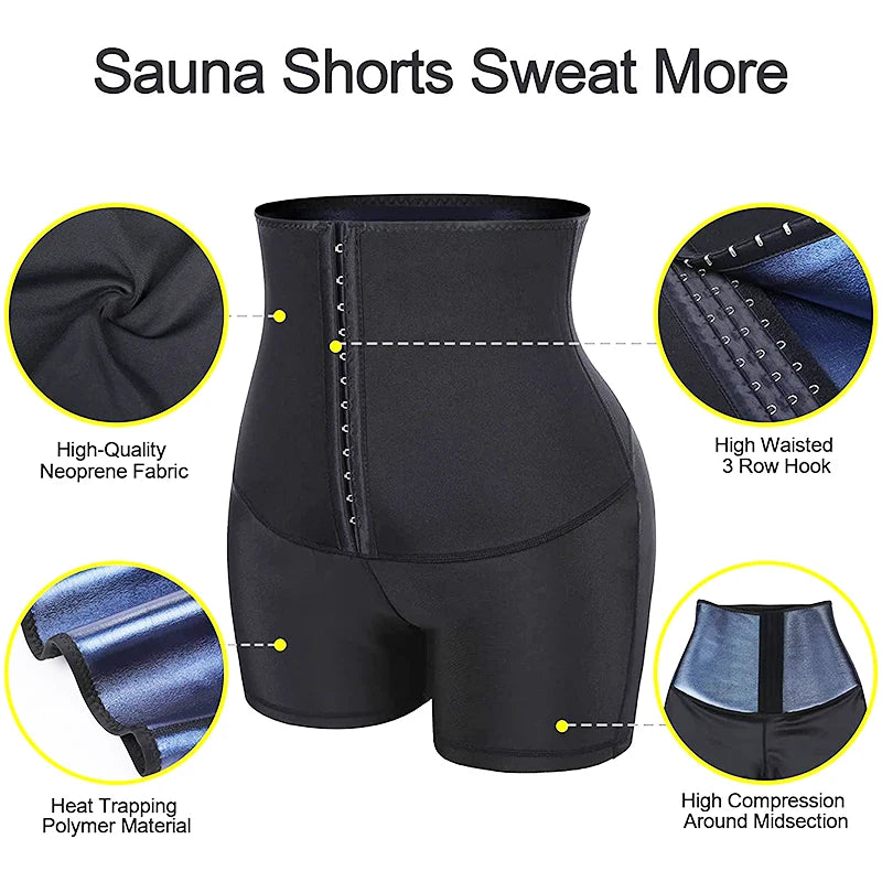 Hot Sweat Sauna Panties Body Shaper Shorts Weight Loss Slimming Shapewear