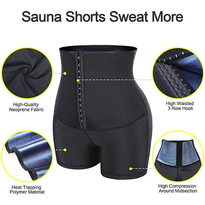 Hot Sweat Sauna Panties Body Shaper Shorts Weight Loss Slimming Shapewear