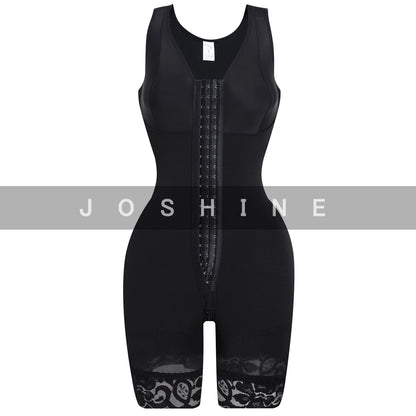 Full Body Shaper High Compression Shapewear Girdle With Brooches