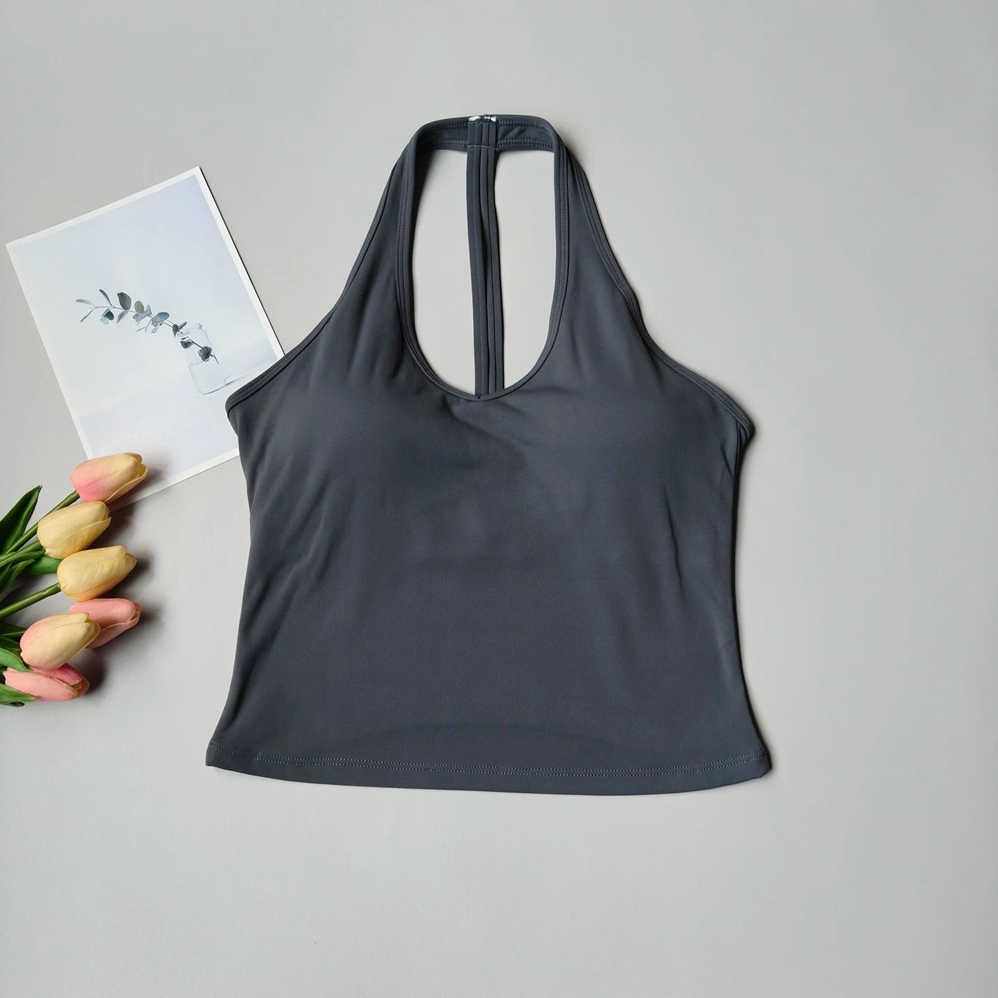 Sports Bra Women's V-neck Halter Neck