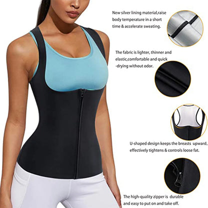 Women Tank Top Sauna Shaper Vest Thermo Sweat Shapewear