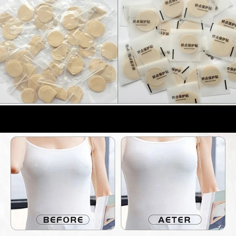 Women Men Invisible Nipple Cover Waterproof Chest Pads