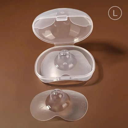2pcs Silicone Nipple Protector With Storage Box