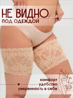 Anti-Chafing Thigh Bands - Sexy Lace with 2 Anti-Slip Silicone Strips