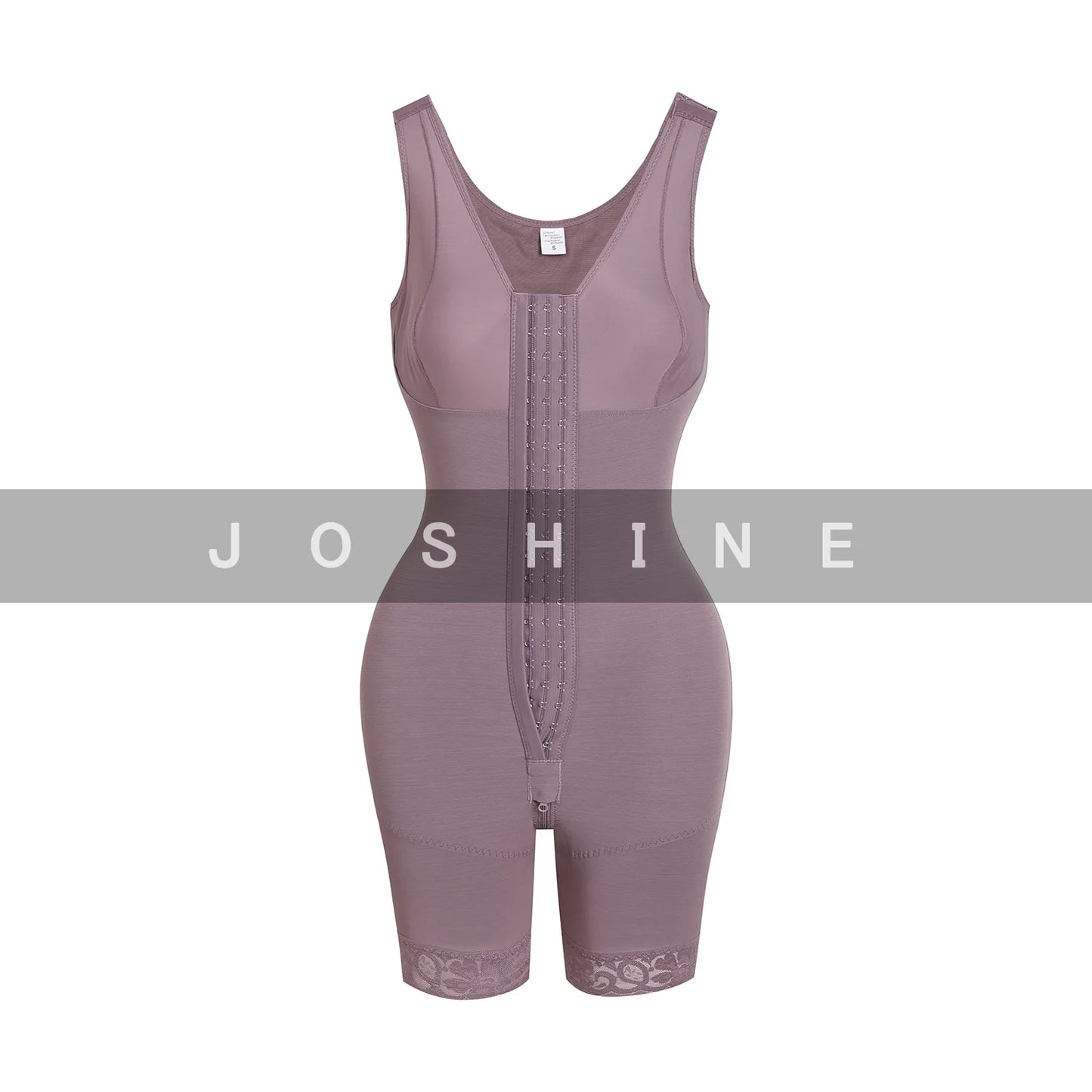 Full Body Shaper High Compression Shapewear Girdle With Brooches