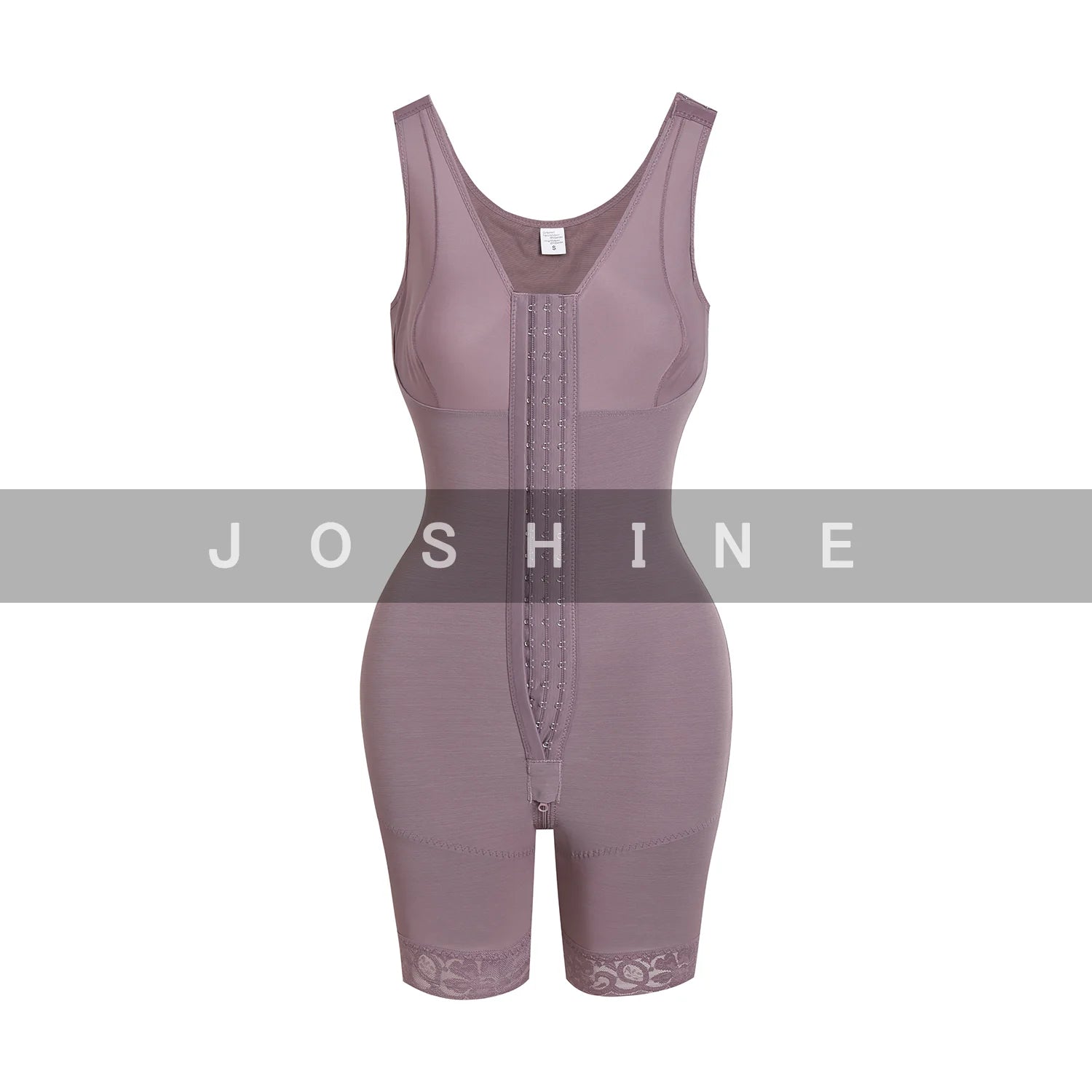 Full Body Shaper High Compression Shapewear Girdle With Brooches