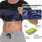 Men Sweat Sauna T-shirt Waist Trainer Slimming Suit Body Shapers Shapewear